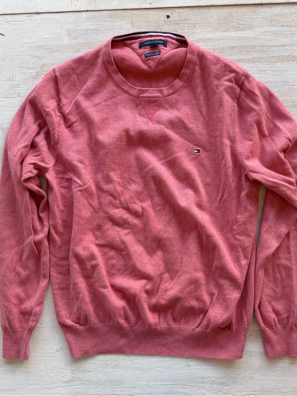 Tommy Hilfiger Men’s Crewneck Sweater - Rose Coral